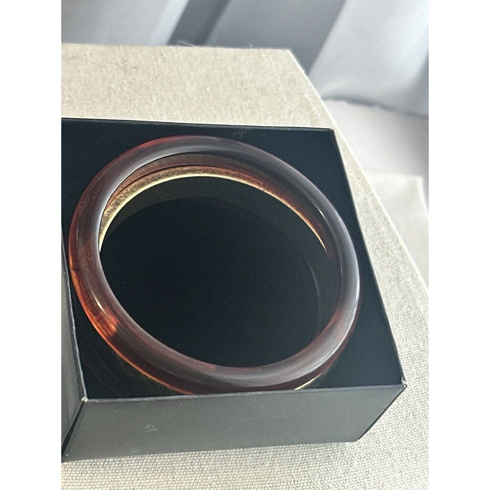 New In Box Avon Fade to Dusk Bangle Set (3-Piece) Faux Tortoise & Gold Python - Picture 10 of 11